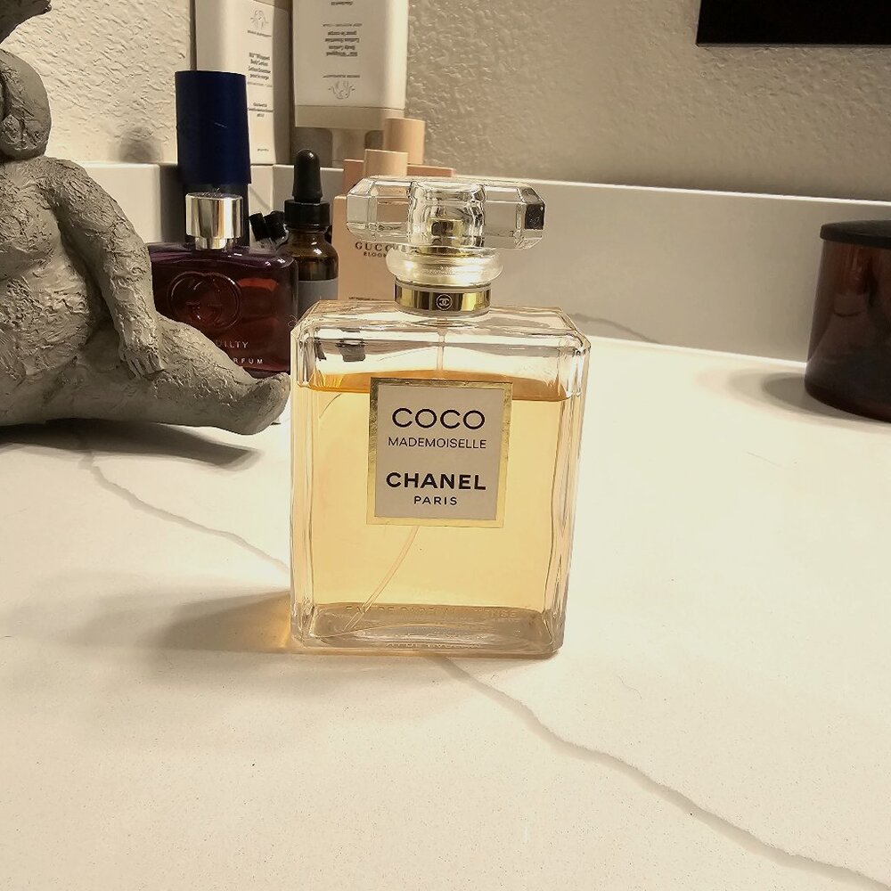 Chanel Coco Mademoiselle EDP 3.4 oz | 90% Full | Authentic Perfume with Cap